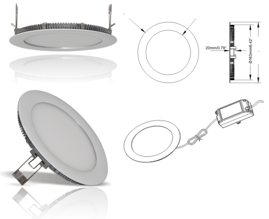 Foton | 606242 FL-LED  PANEL-R04 4000K D=110 h=20 d=95 4 360 ( . )